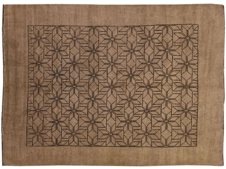 Modern Moroccan Wool Rug 7 X 10