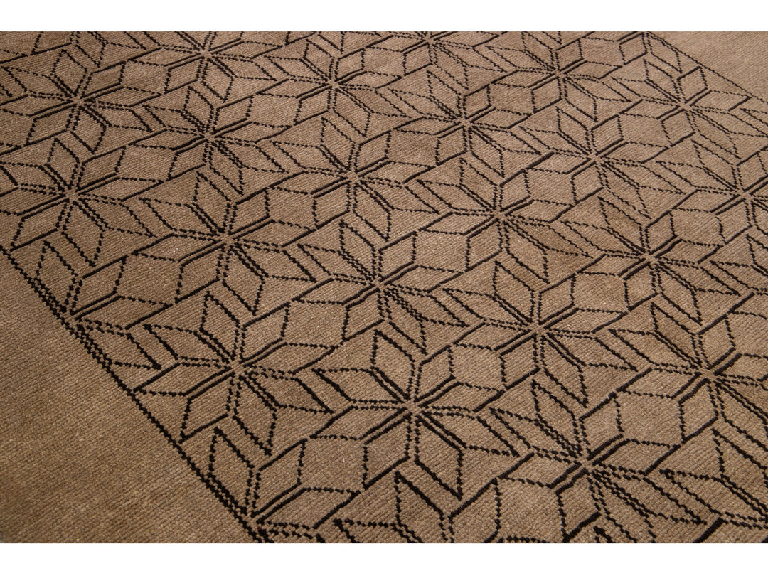 Modern Moroccan Wool Rug 7 X 10