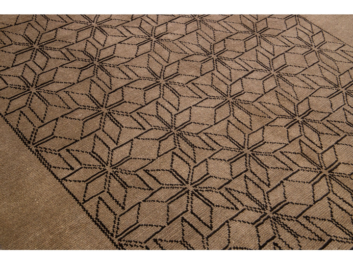 Modern Moroccan Wool Rug 7 X 10