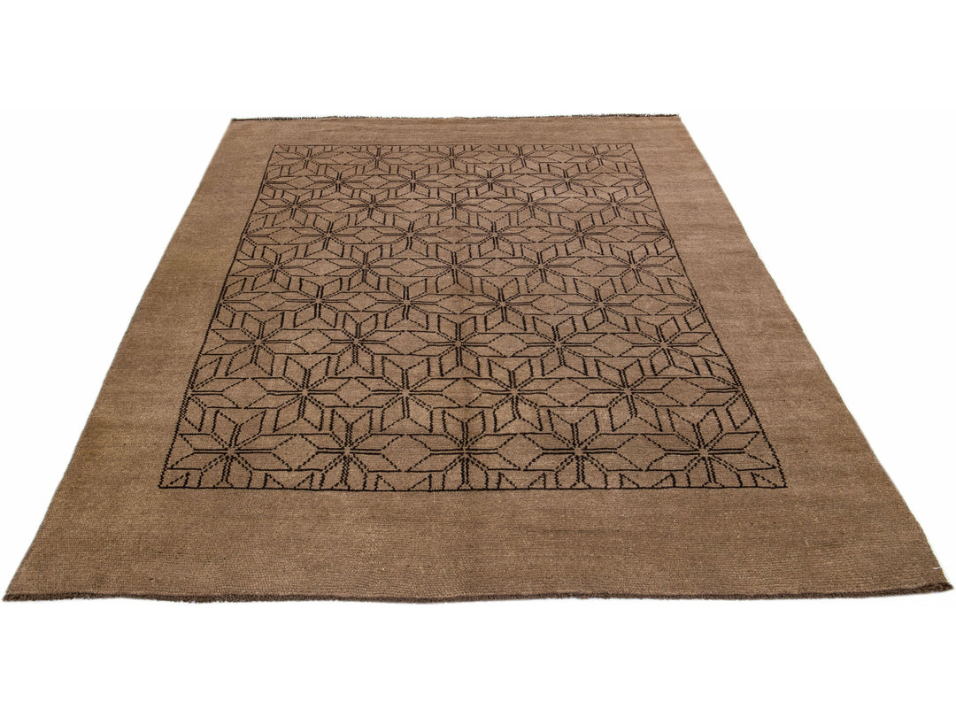 Modern Moroccan Wool Rug 7 X 10