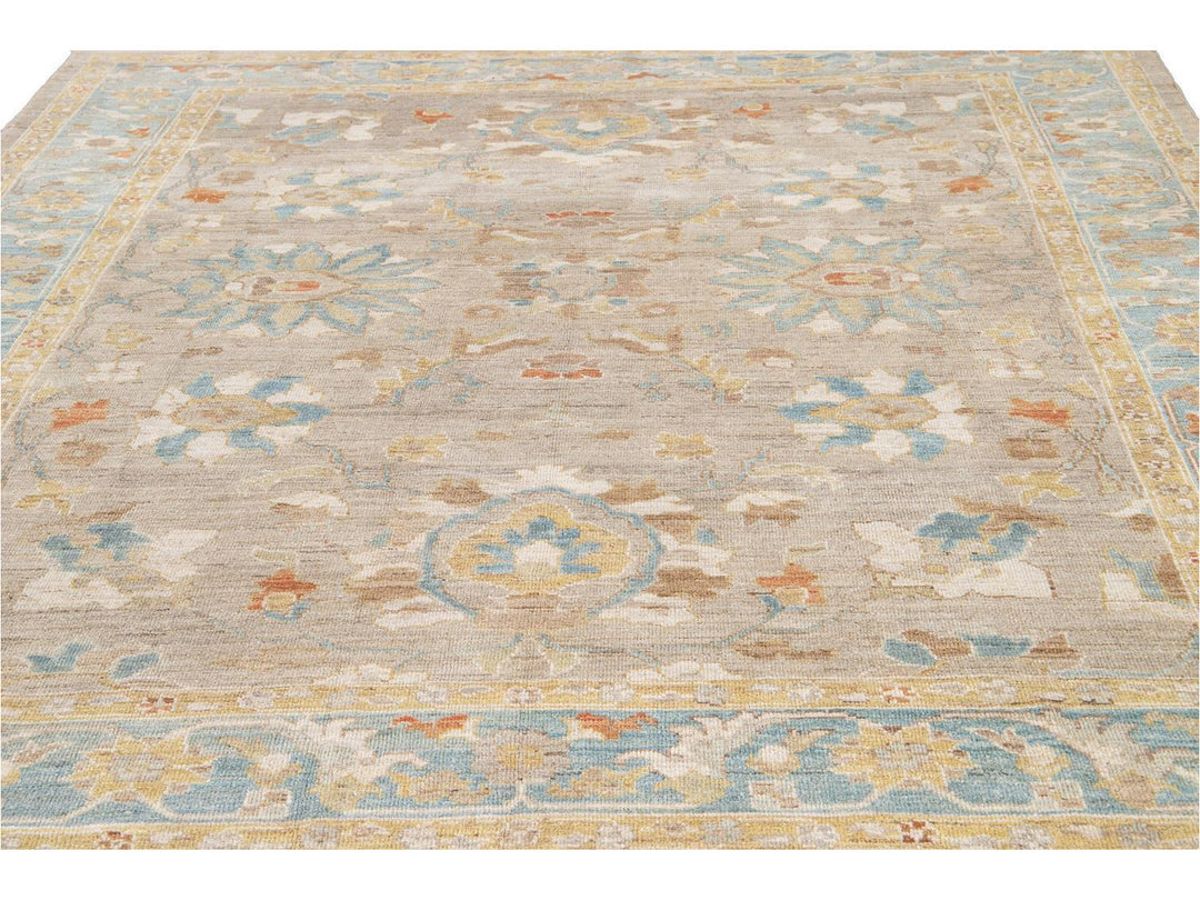Contemporary Sultanabad Wool Rug 9 X 10