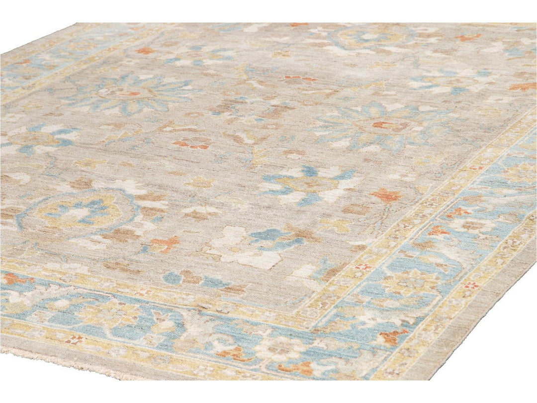 Contemporary Sultanabad Wool Rug 9 X 10