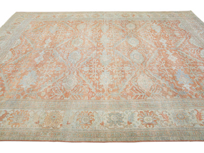 Antique Sultanabad Wool Rug 9 X 13
