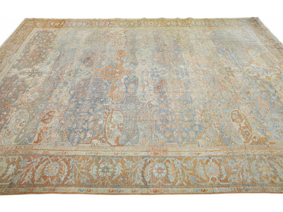 Antique Sultanabad Wool Rug 9 X 12