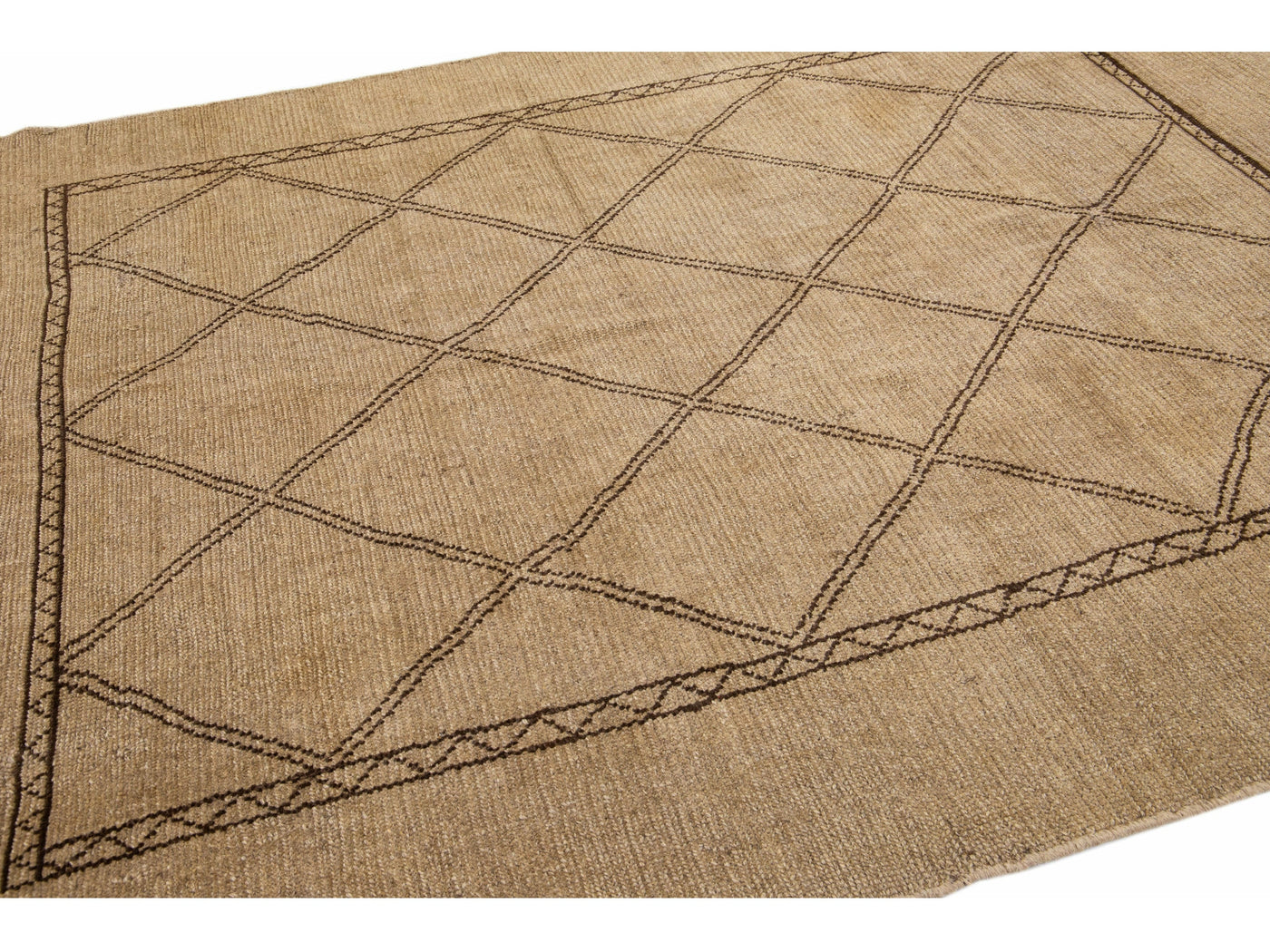 Modern Moroccan Wool Rug 7 X 10