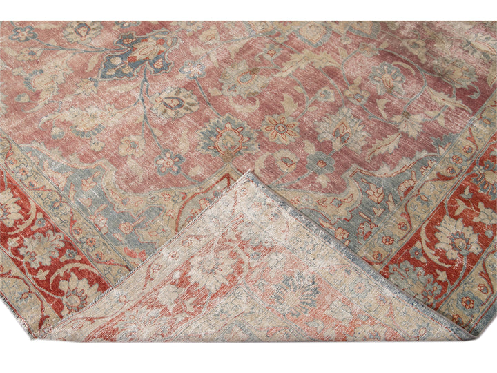 Antique Tabriz Wool Rug 11 X 14