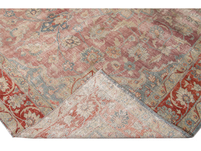 Antique Tabriz Wool Rug 11 X 14