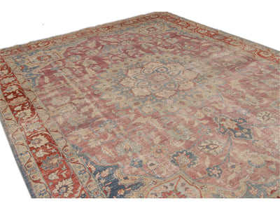 Antique Tabriz Wool Rug 11 X 14