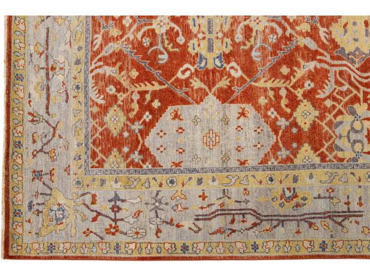 Modern Tabriz Wool Rug 9 X 12