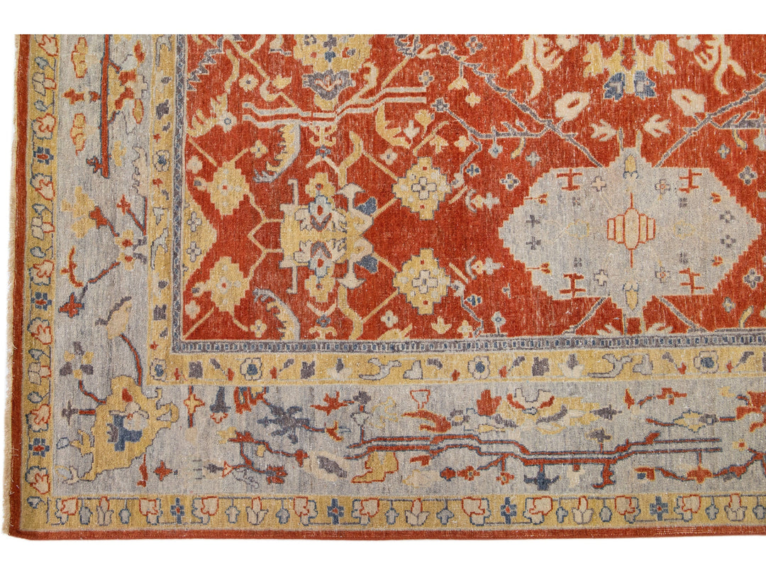 Modern Tabriz Wool Rug 10 X 14