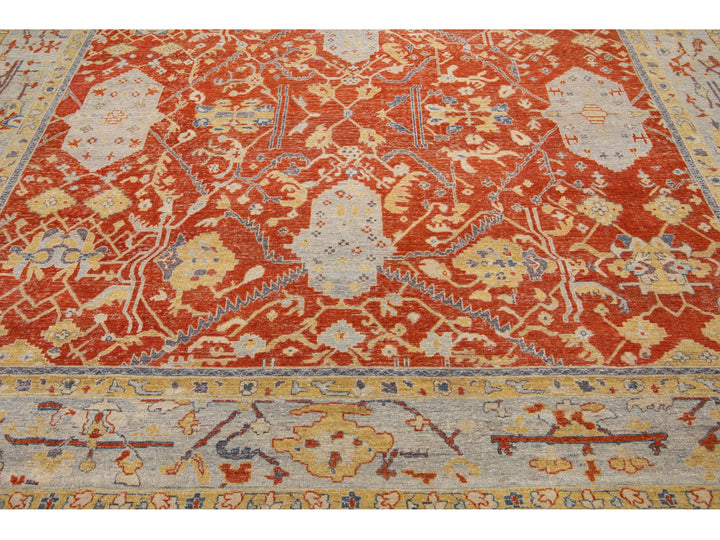 Modern Tabriz Wool Rug 10 X 14