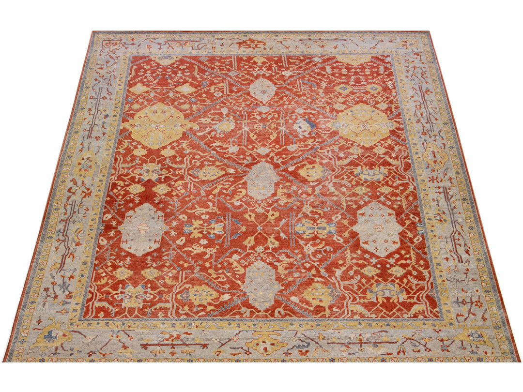 Modern Tabriz Wool Rug 12 X 15
