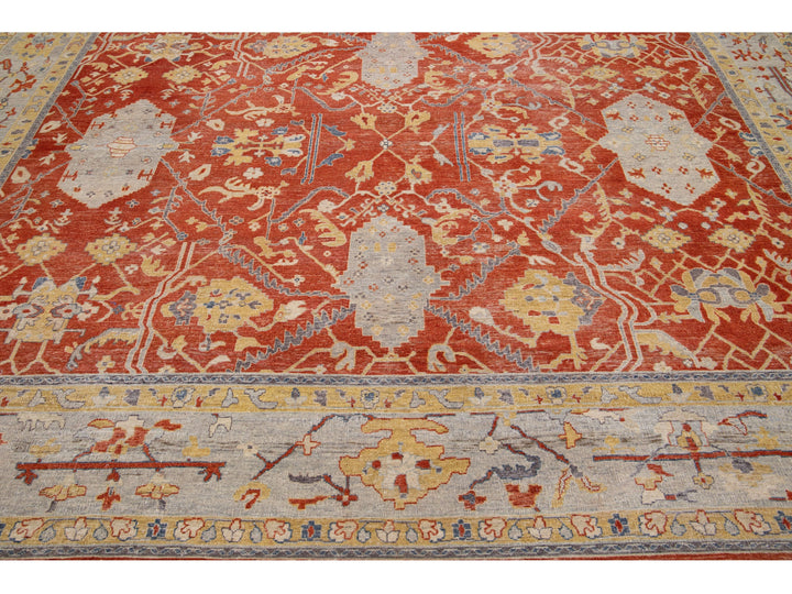 Modern Tabriz Wool Rug 12 X 15
