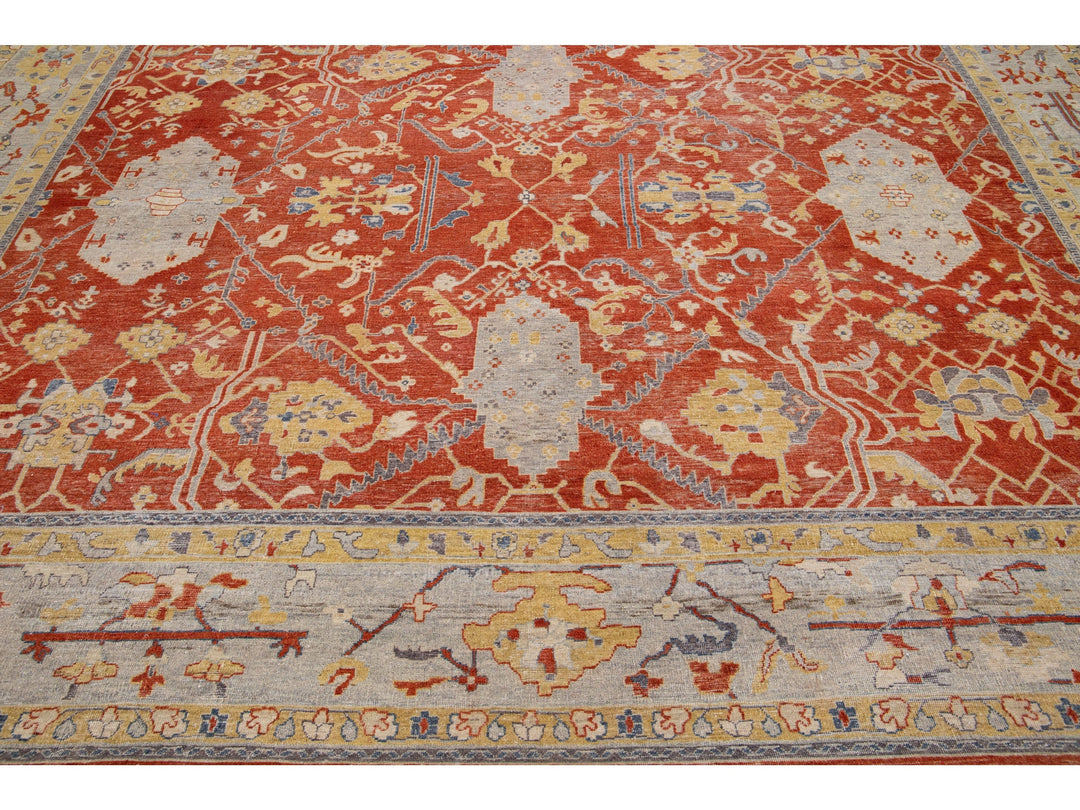 Modern Tabriz Wool Rug 12 X 15