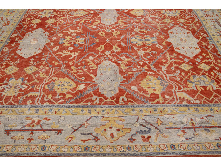 Modern Tabriz Wool Rug 12 X 15