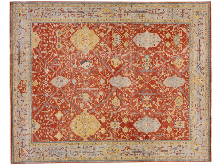 Modern Tabriz Wool Rug 12 X 15