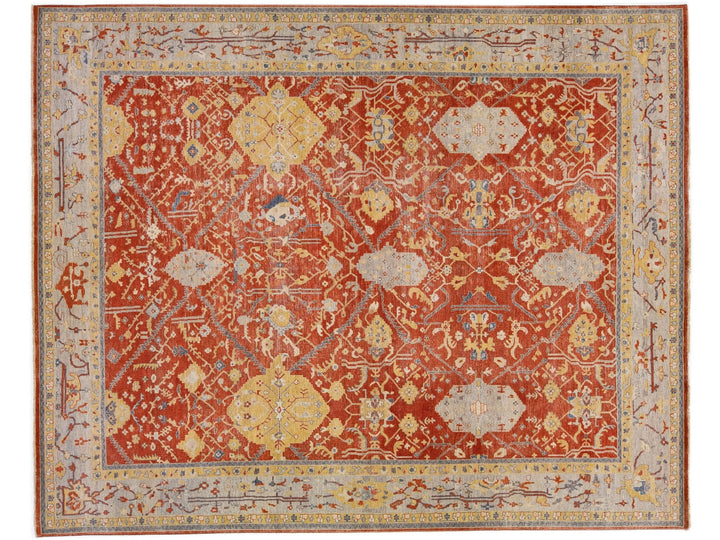 Modern Tabriz Wool Rug 12 X 15
