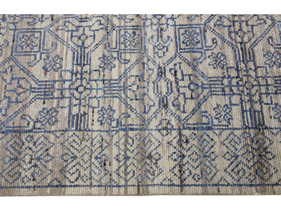 Modern Moroccan Wool Rug 10 X 14