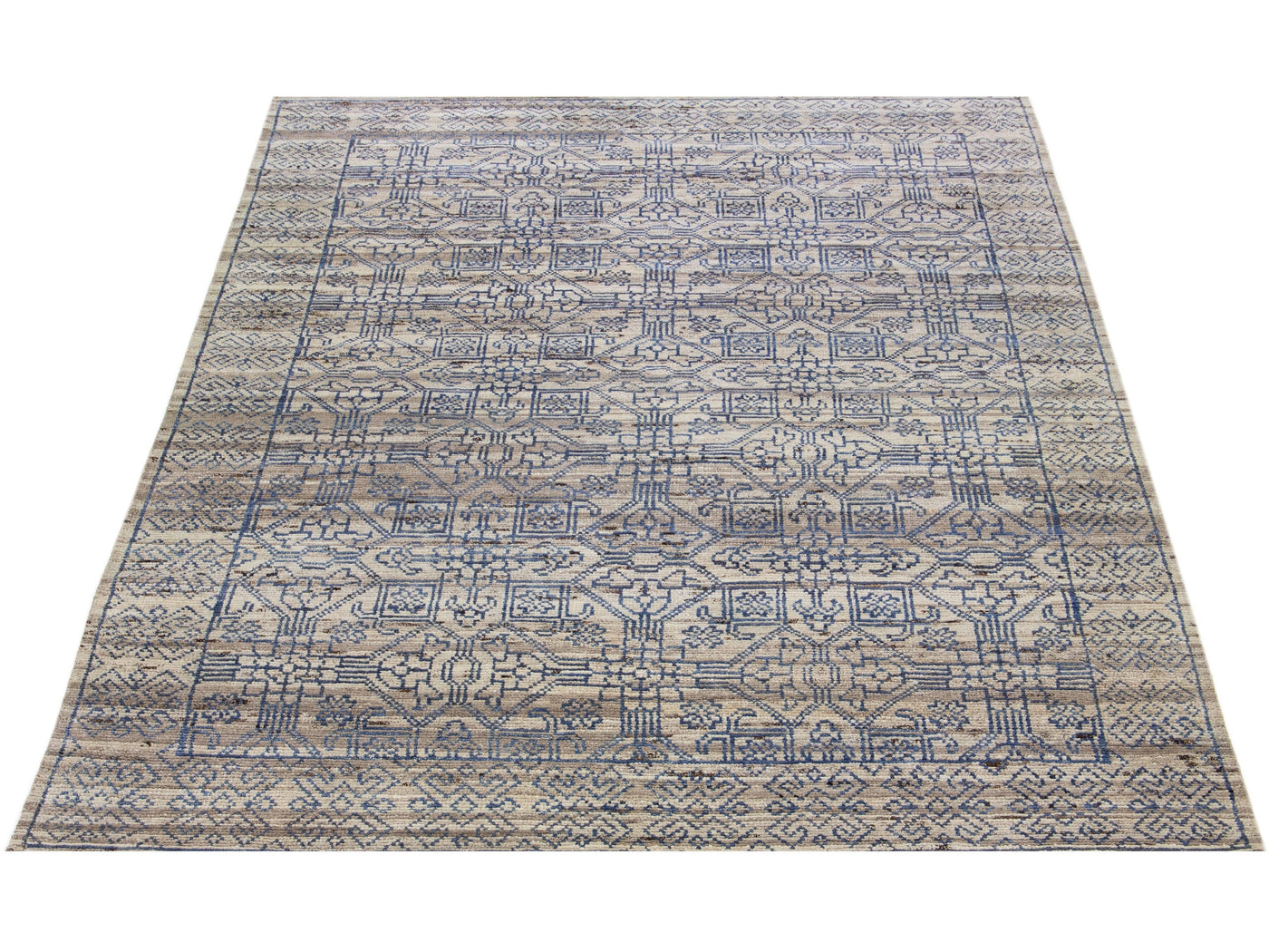 Modern Moroccan Wool Rug 11 X 14