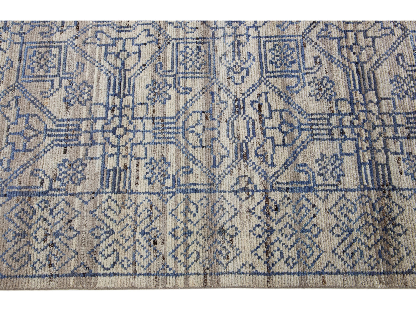 Modern Moroccan Wool Rug 9 X 12