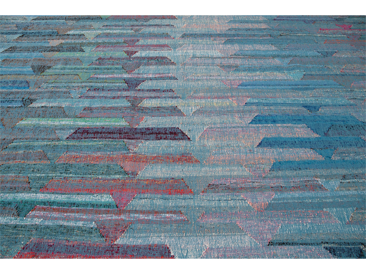 Modern Kilim Wool Rug 12  X 16