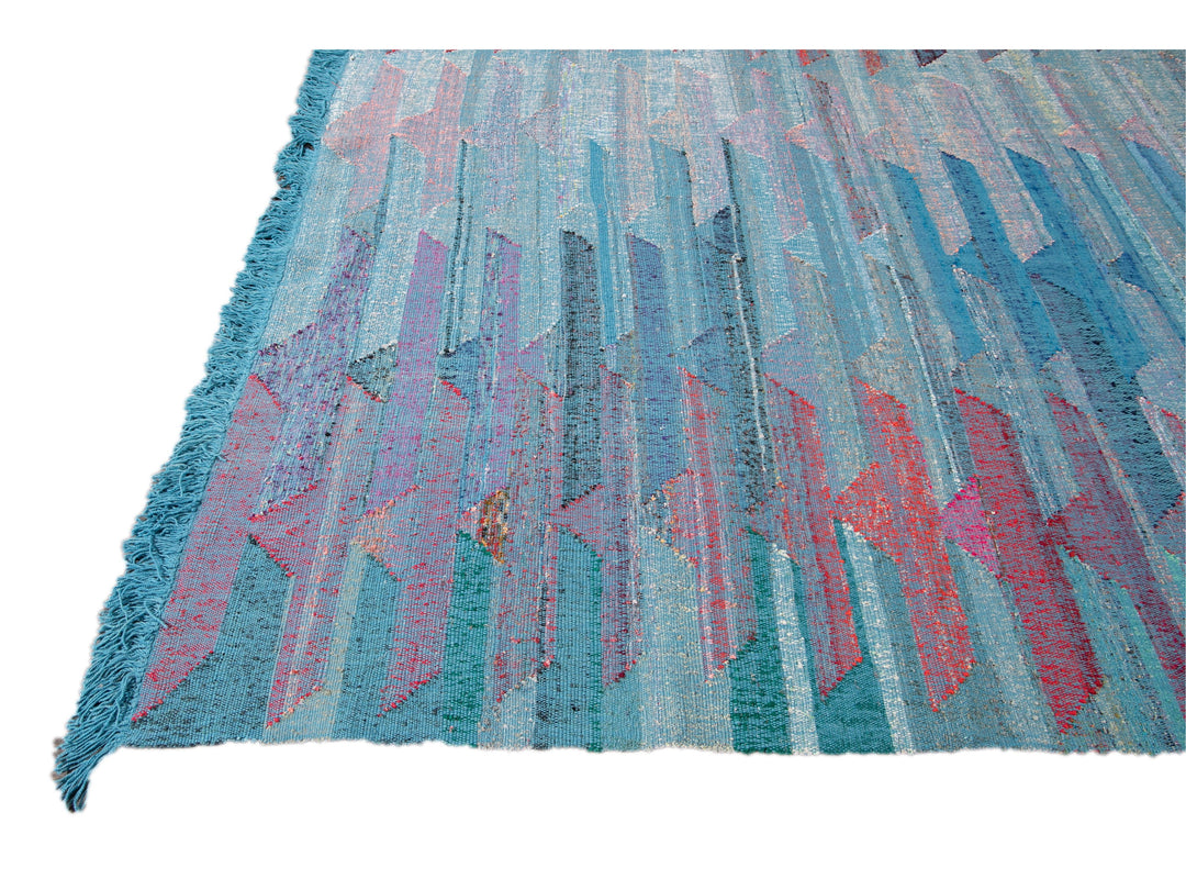 Modern Kilim Wool Rug 12  X 16