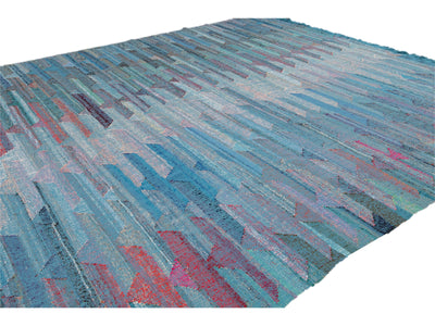 Modern Kilim Wool Rug 12  X 16