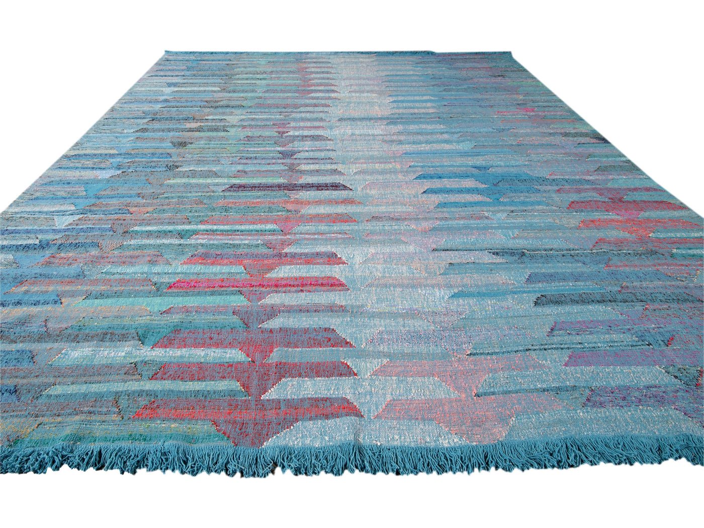 Modern Kilim Wool Rug 12  X 16