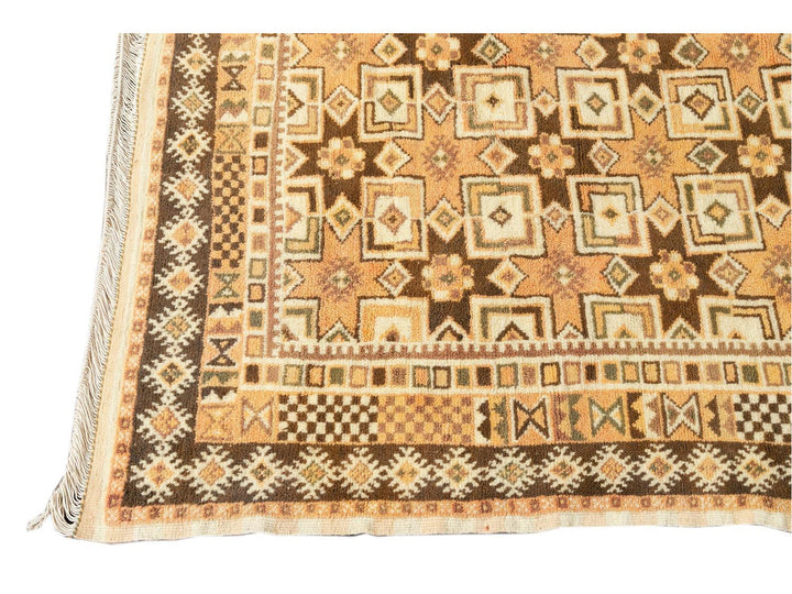 Vintage Moroccan Wool Rug 10 X 17