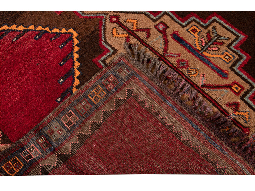 Vintage Turkish Tribal Wool Rug 6 X 9