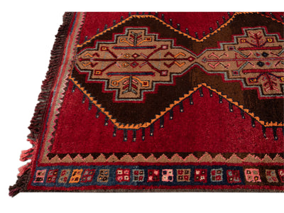 Vintage Turkish Tribal Wool Rug 6 X 9
