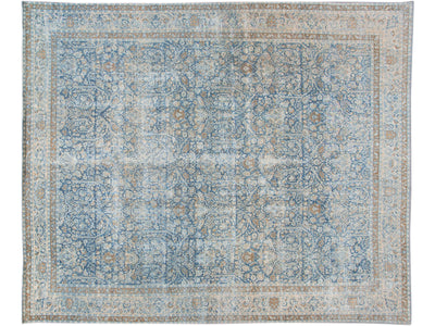 Antique Tabriz Wool Rug 13 X 16