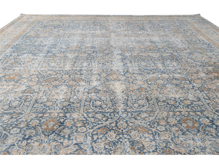 Antique Tabriz Wool Rug 13 X 16
