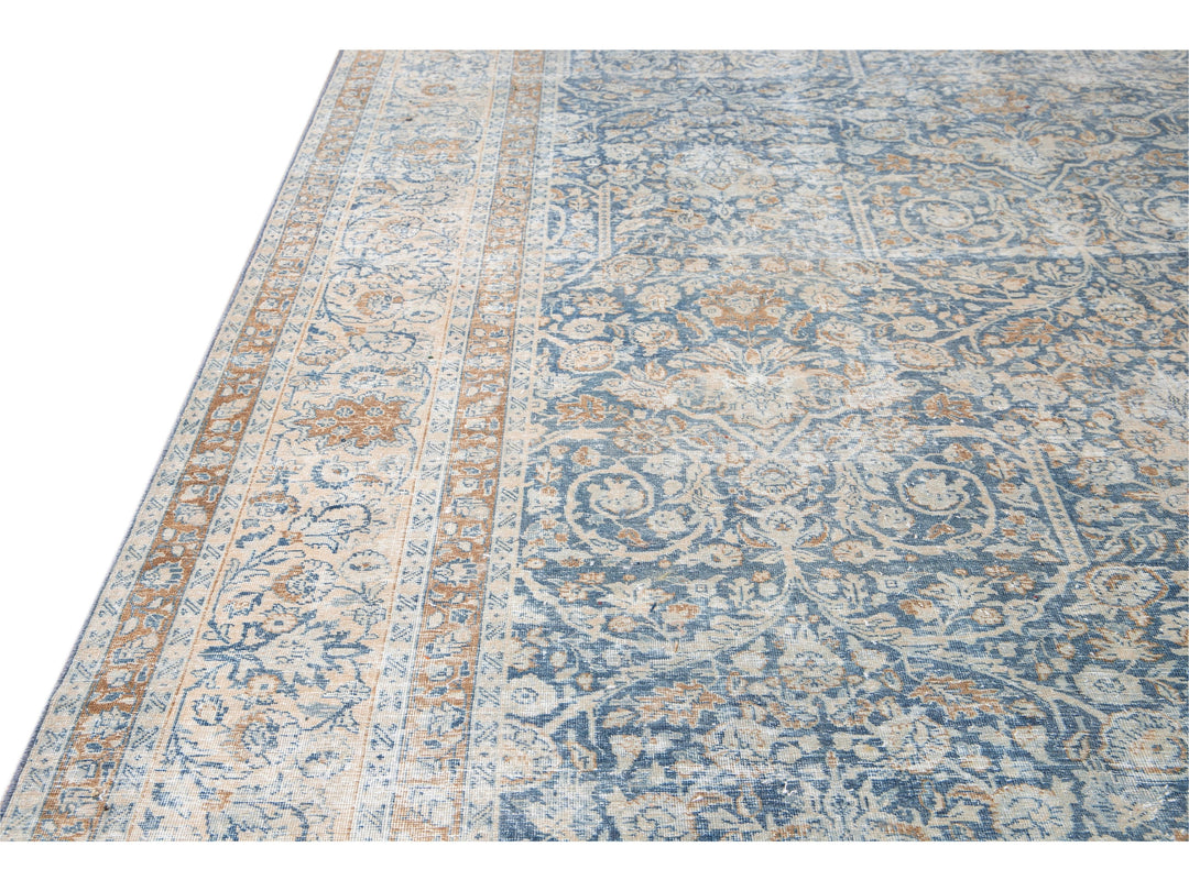 Antique Tabriz Wool Rug 13 X 16