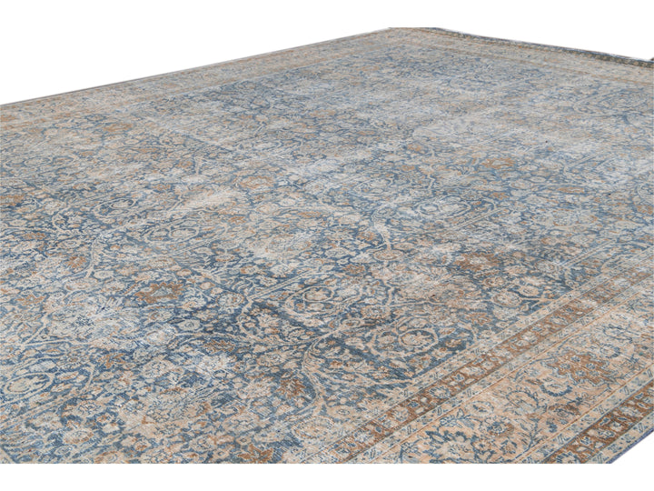 Antique Tabriz Wool Rug 13 X 16