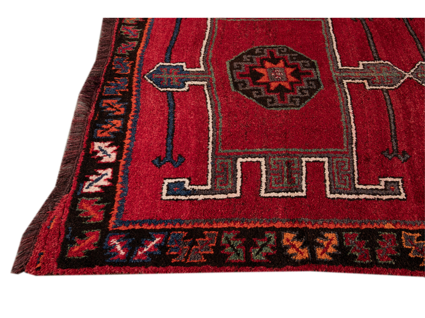 Vintage Turkish Tribal Wool Runner 6 X 15