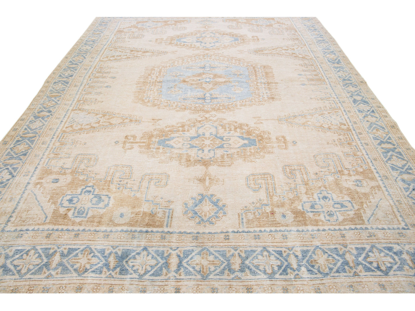 Antique Mahal Wool Rug 9 X 12