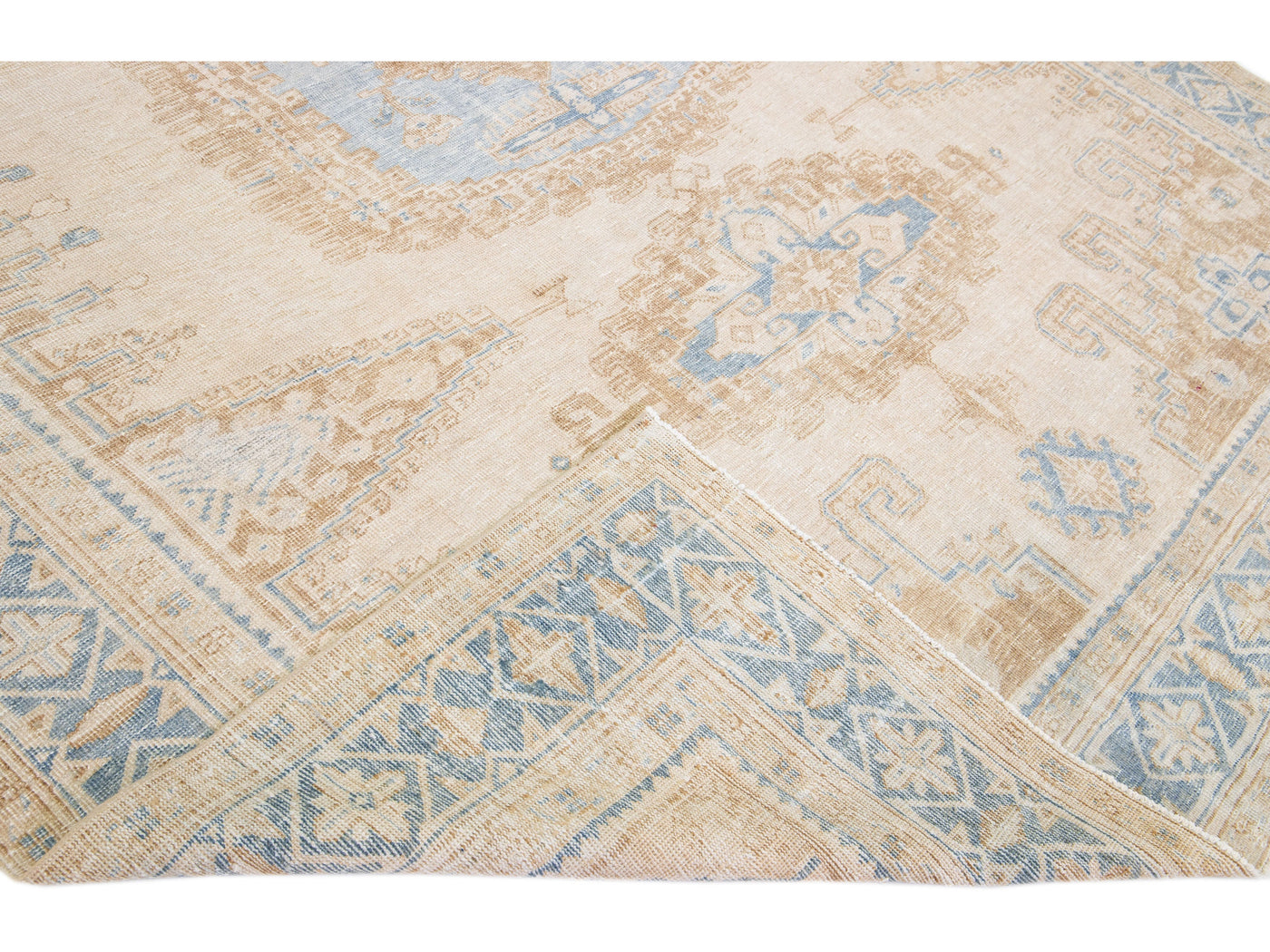 Antique Mahal Wool Rug 9 X 12