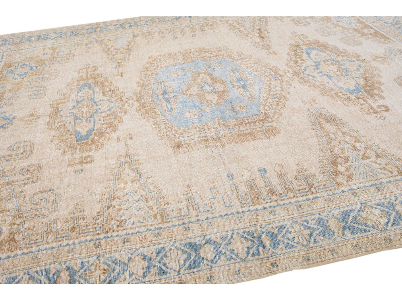 Antique Mahal Wool Rug 9 X 12