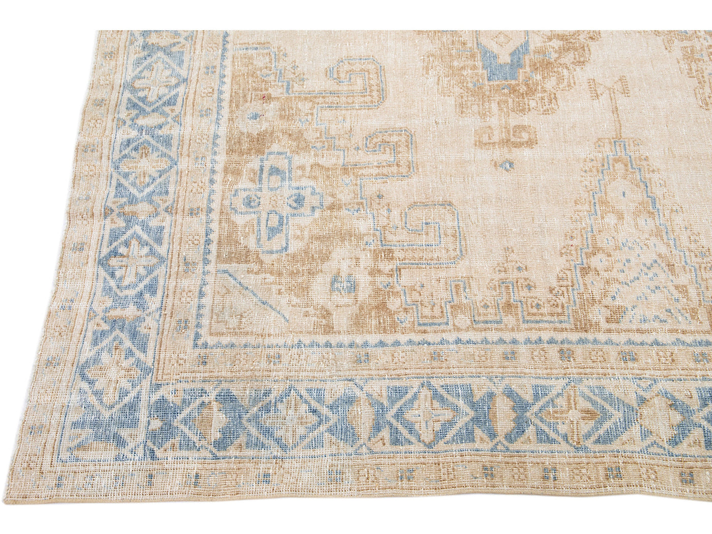 Antique Mahal Wool Rug 9 X 12