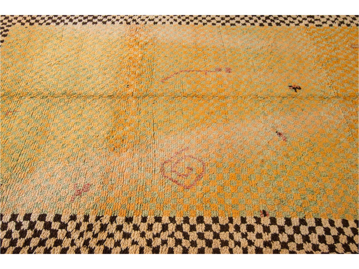 Vintage Moroccan Wool Rug 6 X 10