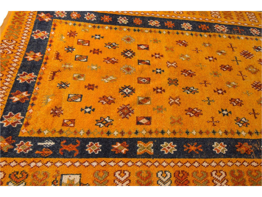 Vintage Moroccan Wool Rug 5 X 13