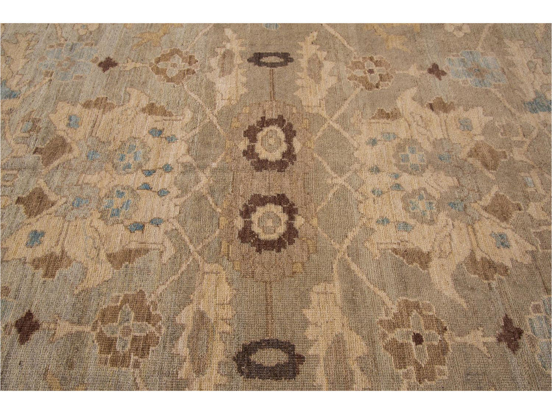 Modern Sultanabad Wool Rug 9 X 15
