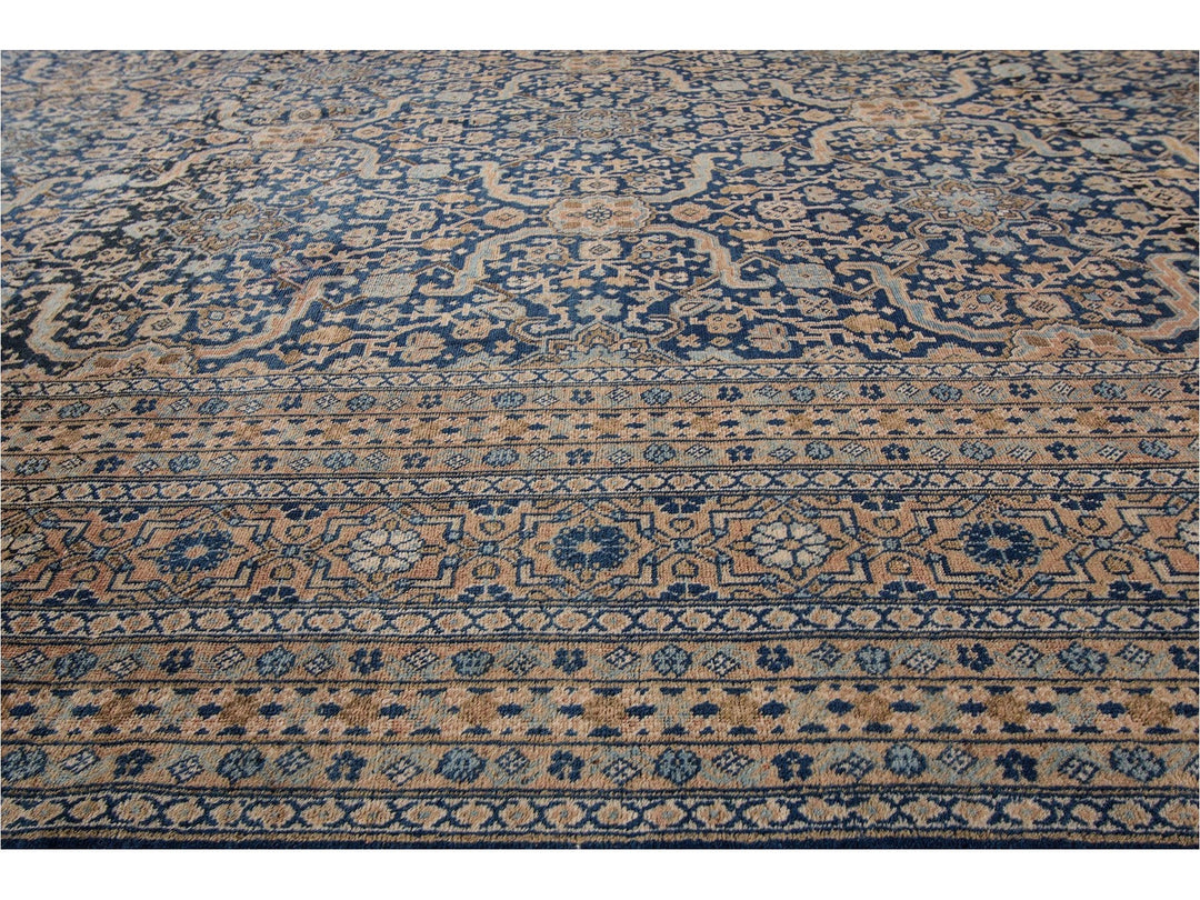 Antique Persian Tabriz Wool Rug 12 X 19