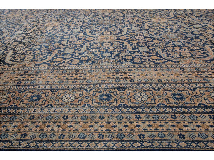 Antique Persian Tabriz Wool Rug 12 X 19