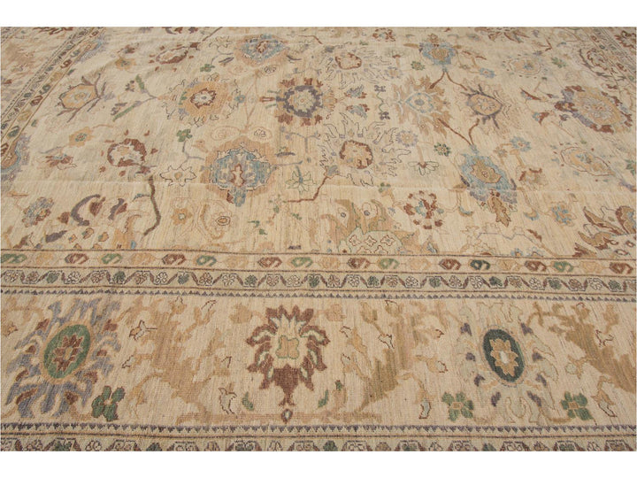 Modern Sultanabad Oversize Wool Rug 12 X 16