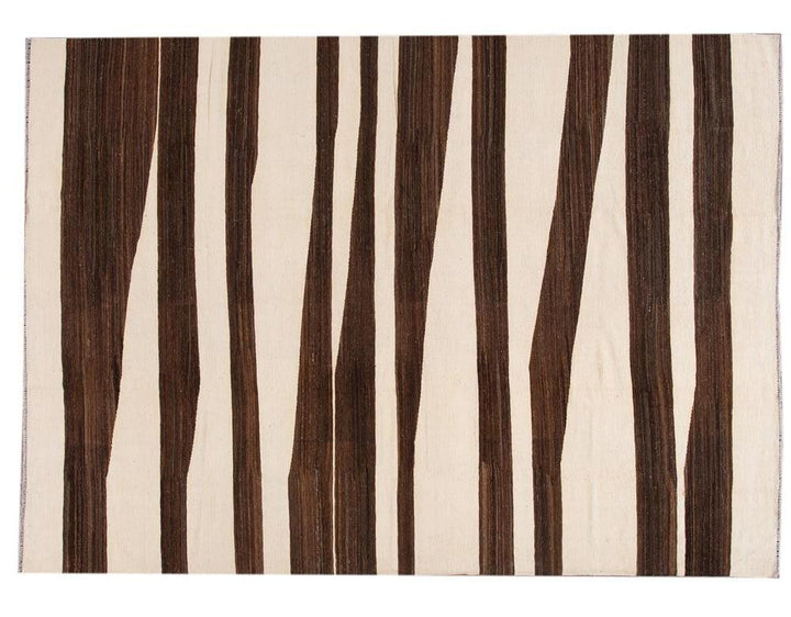 21st Century Modern Kilim Wool Rug 10 X 14