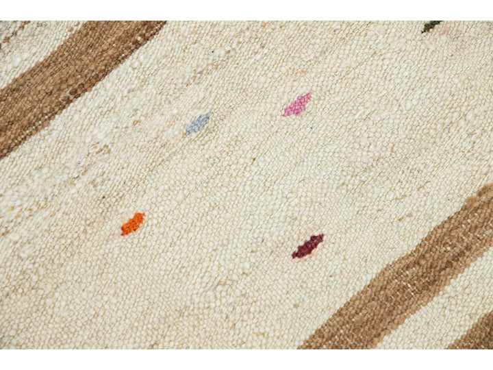 Vintage Kilim Wool Runner 4 X 11