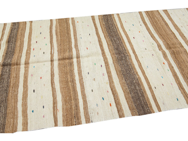 Vintage Kilim Wool Runner 4 X 11