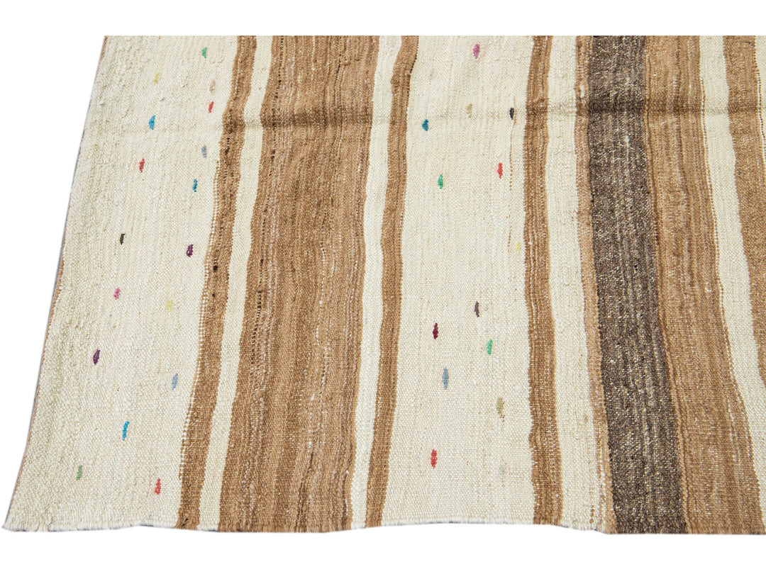Vintage Kilim Wool Runner 4 X 11